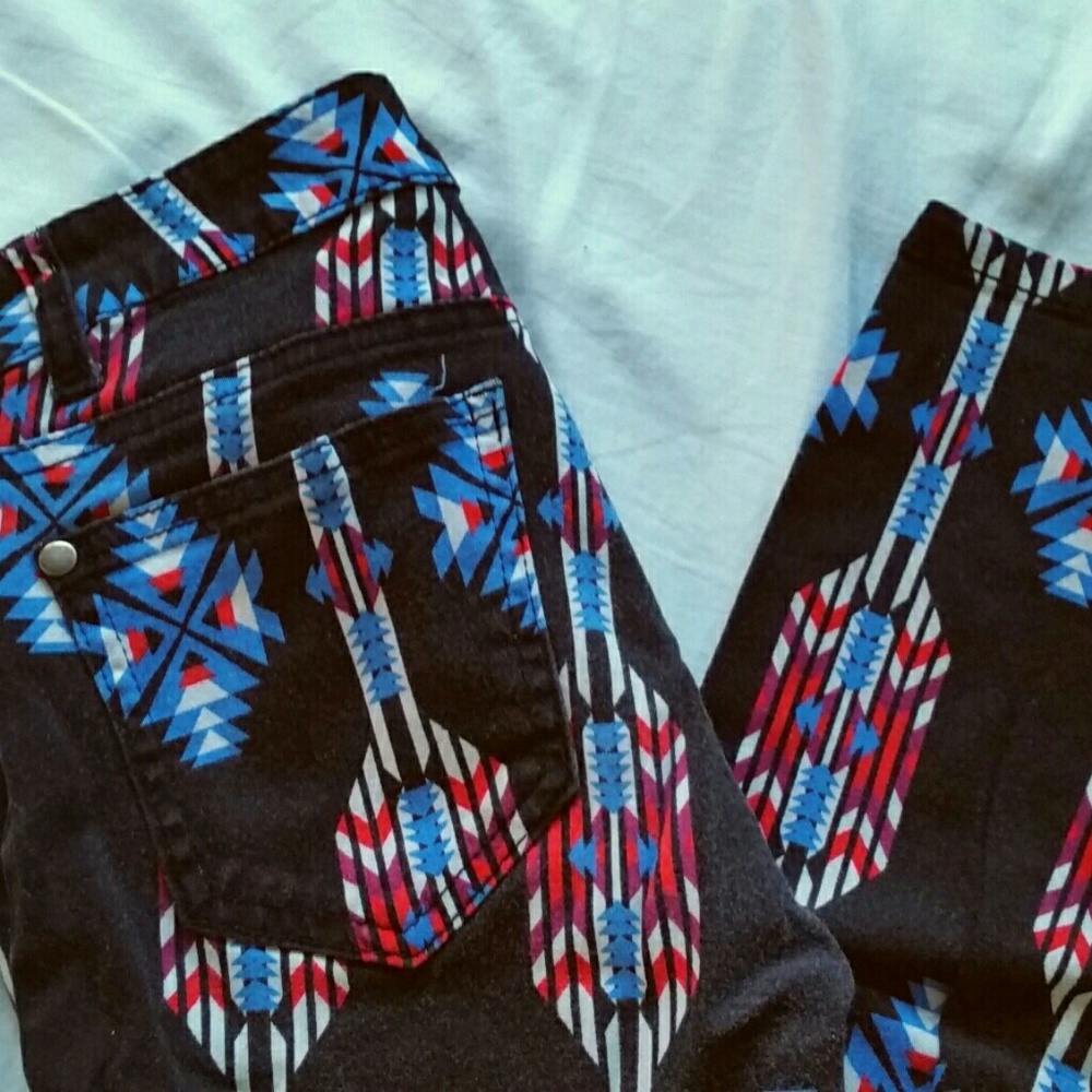 DONATED F21 "Tribal Print" Jeans