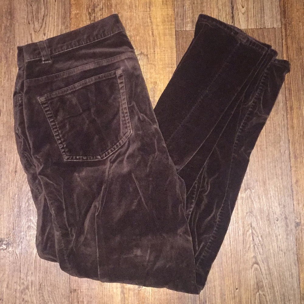 Ralph Lauren Women's Brown Velvet Jeans Size 12