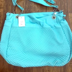 Light blue satchel purse