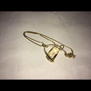 ❄️☃️Swarovski Topaz Crystal Gold Plated Necklace