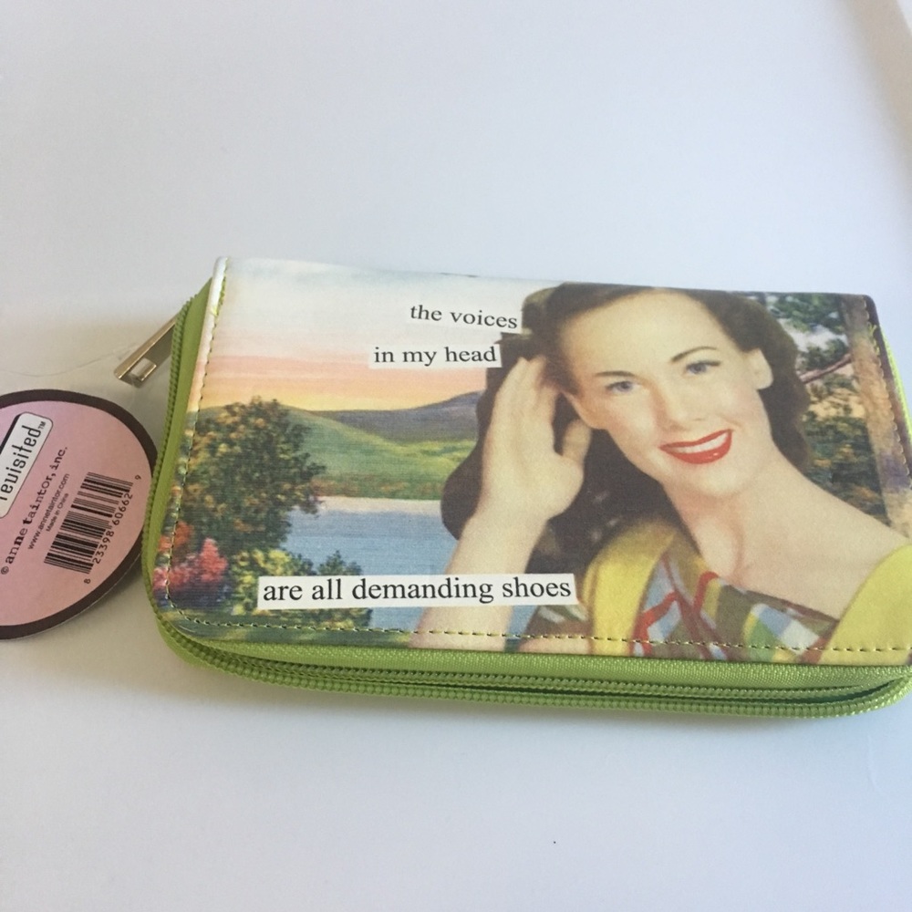 WALLET Anne Taintor VOICES IN MY HEAD SHOES SHOP