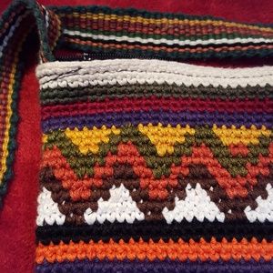Mexican crochet handmade cross body bag