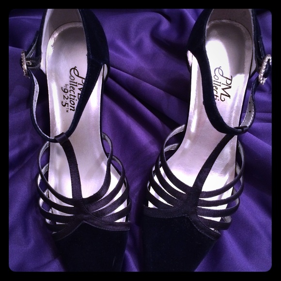 Sapphire blue suede dress shoes - Picture 2 of 2