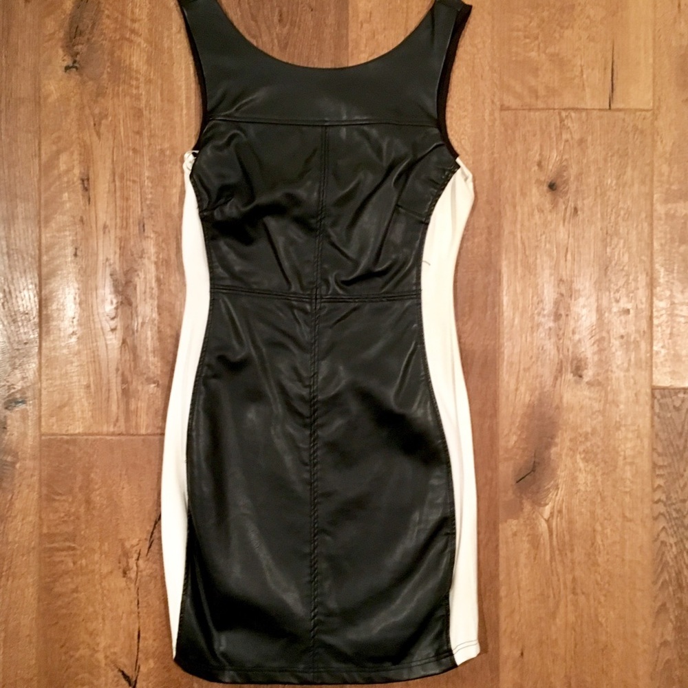 NWOT Sanctuary Vegan Leather and Ponte Dress