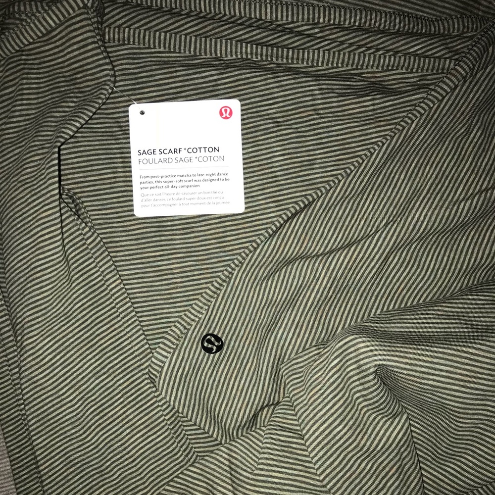 Lululemon sage scarf *new with tags!