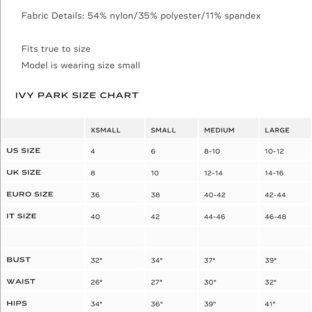 IVY PARK LOGO STRIPE YOGA LEGGINGS NWT XS&S - Picture 5 of 6