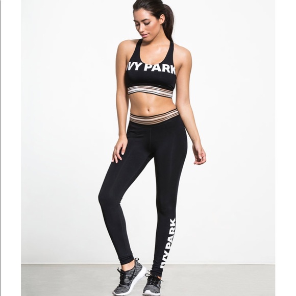 IVY PARK LOGO STRIPE YOGA LEGGINGS NWT XS&S - Picture 2 of 6