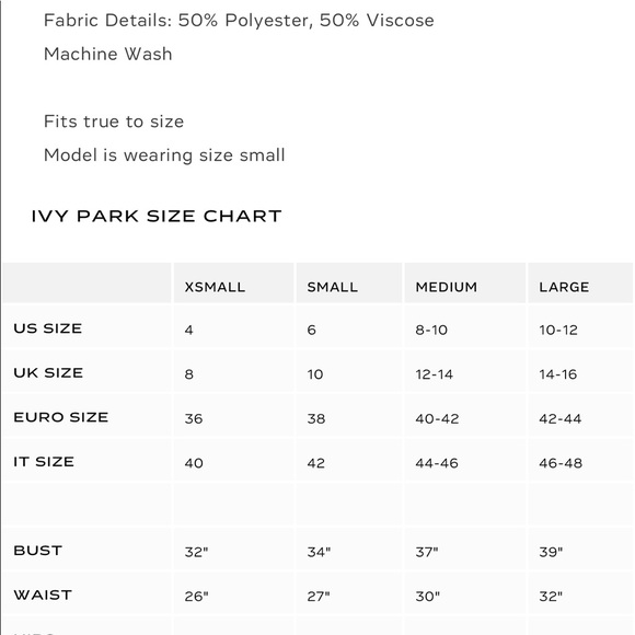 IVY PARK LOGO TANK TOP 💯 AUTH NWT SIZES XS S M L - Picture 4 of 4