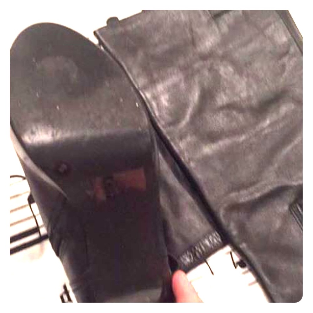 BCBGeneration Black Leather Boots Size 8