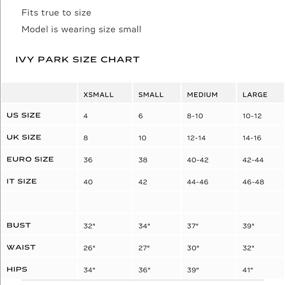 IVY PARK LOGO YOGA BRA / SPRTSBRA / TOP NWT XS S M - Picture 6 of 6