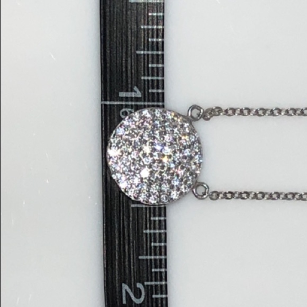 PP 925 AAA MM Diamonds Clavicle 18" Chain