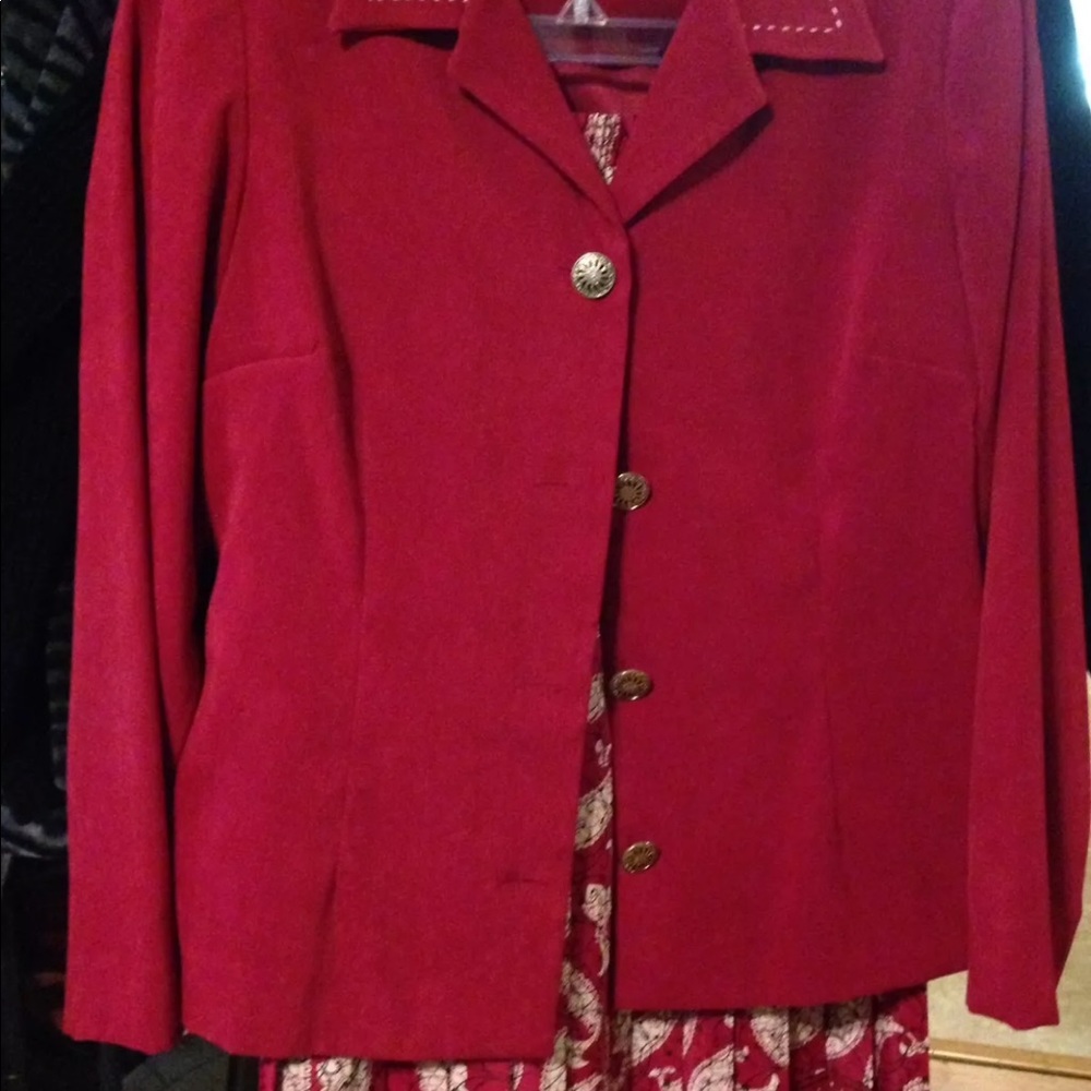 Leslie Fay skirt jacket set 6P