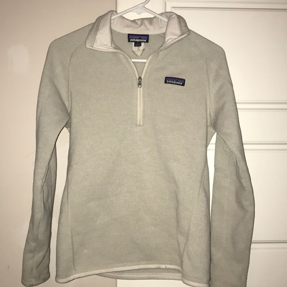 Creme Patagonia Better Sweater 1/4 zip