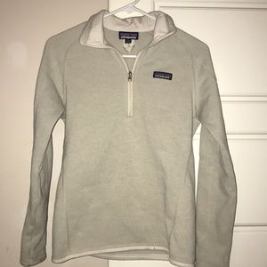 Creme Patagonia Better Sweater 1/4 zip