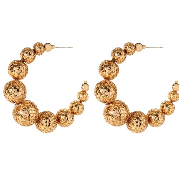 “J. Lo” Hoop Earrings Very Large and unique - Picture 2 of 2