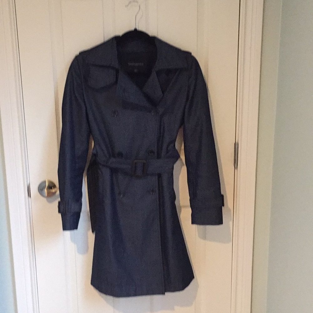 Banana republic navy trench coat