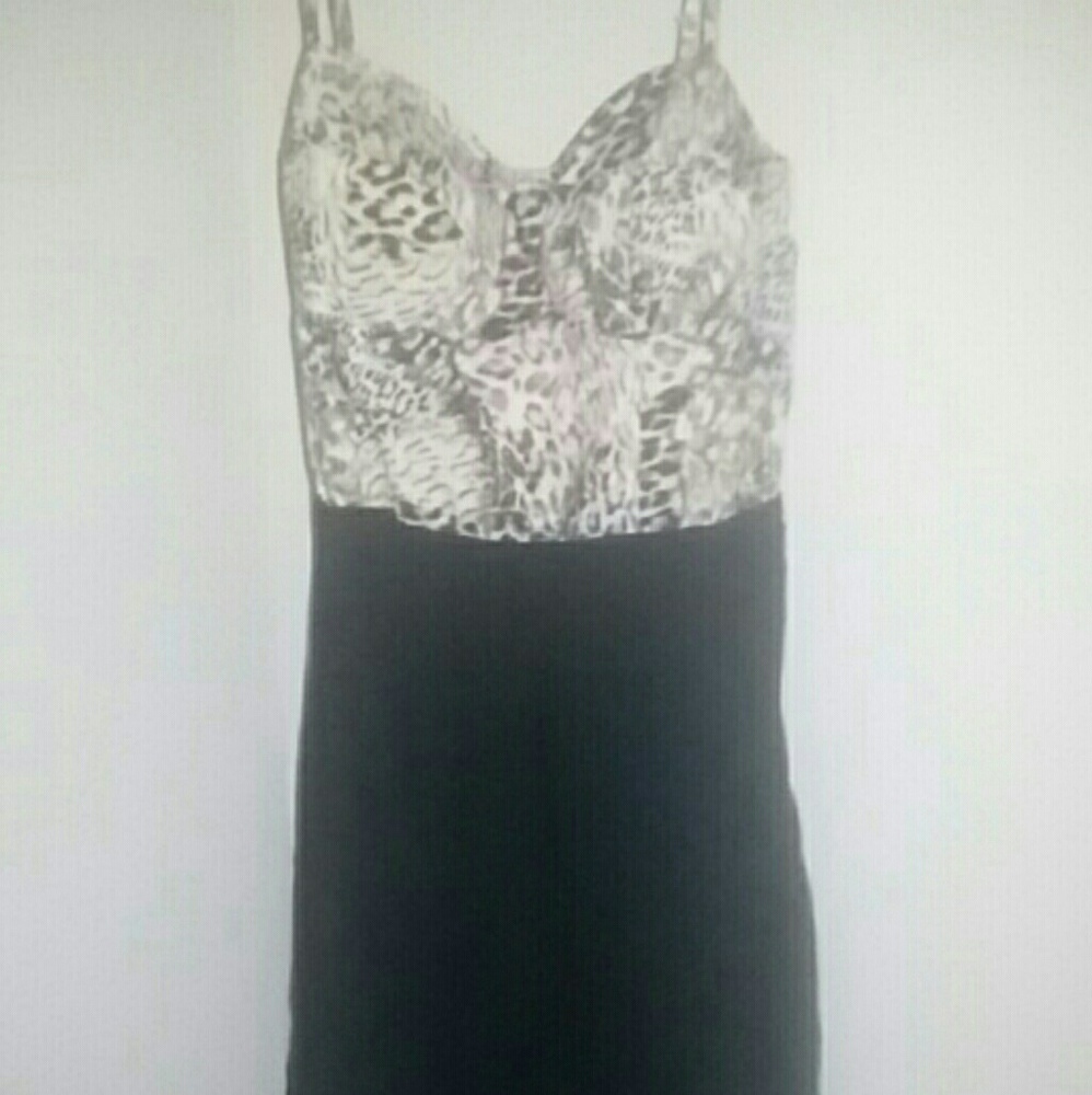 Cheetah print hi low dress