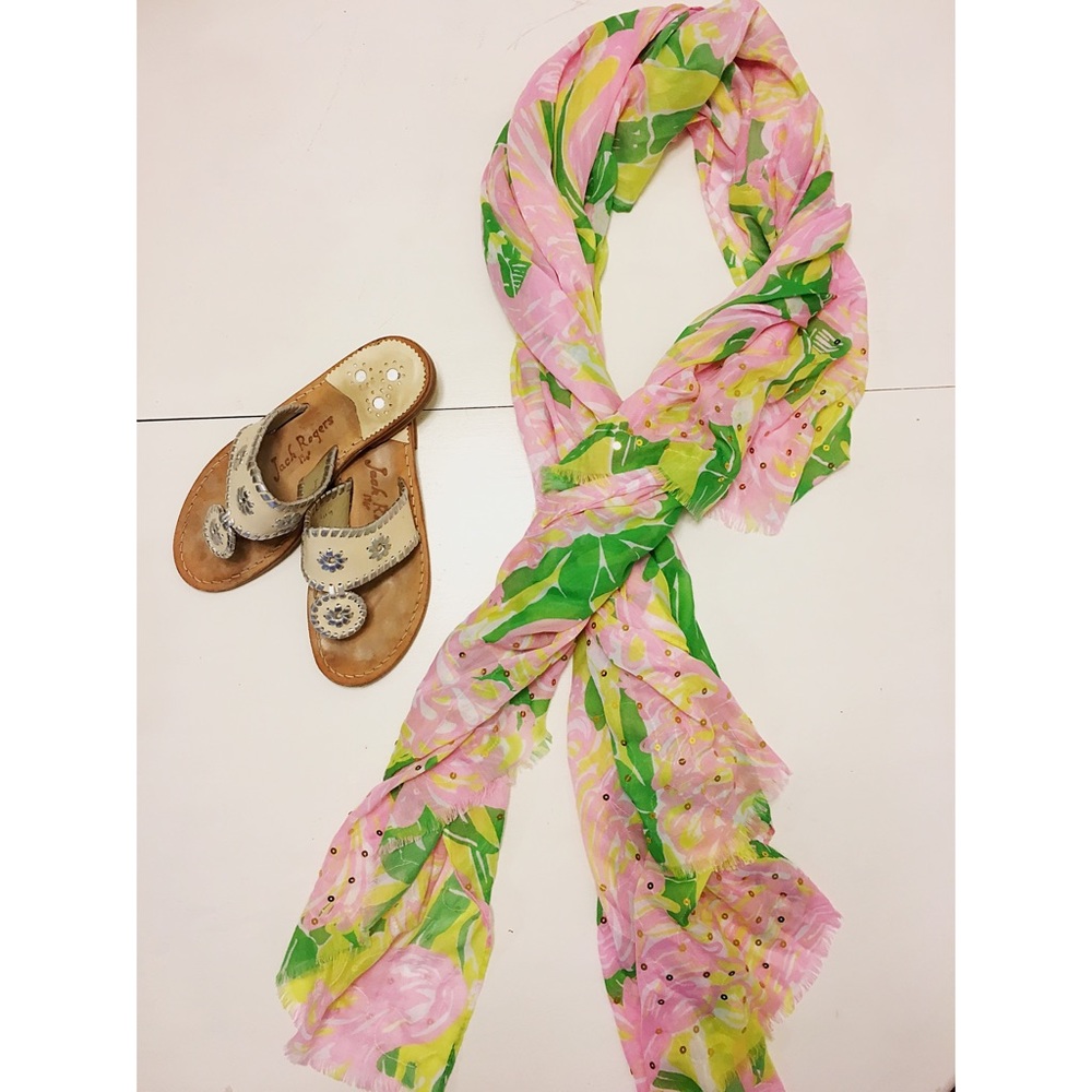 Lilly Pulitzer for Target Pink & Yellow Scarf