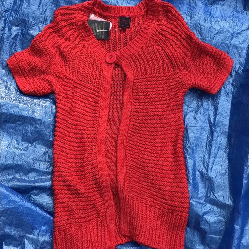 Colour Works Red sweater size S With Tags