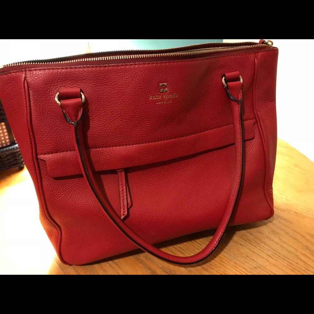 LEATHER KATE SPADE BAG