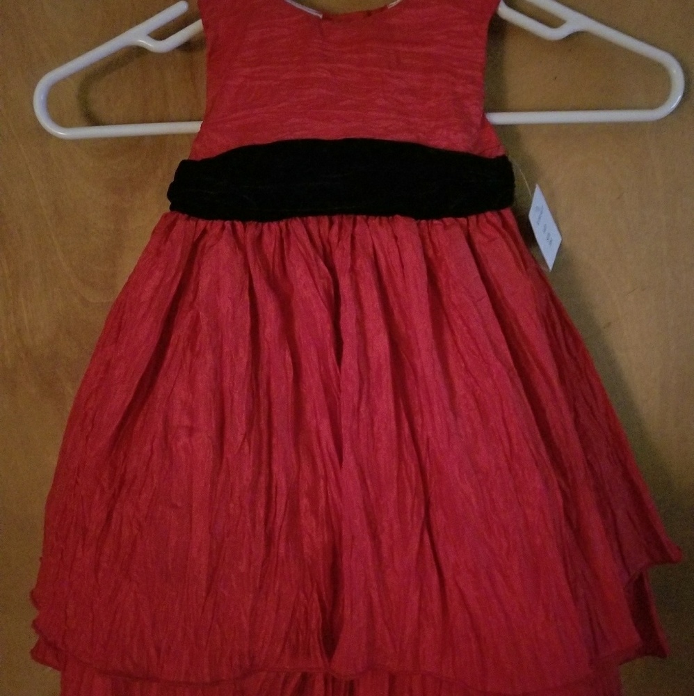 Blueberi Boulevard 18mo. Red Taffeta Holiday Dress