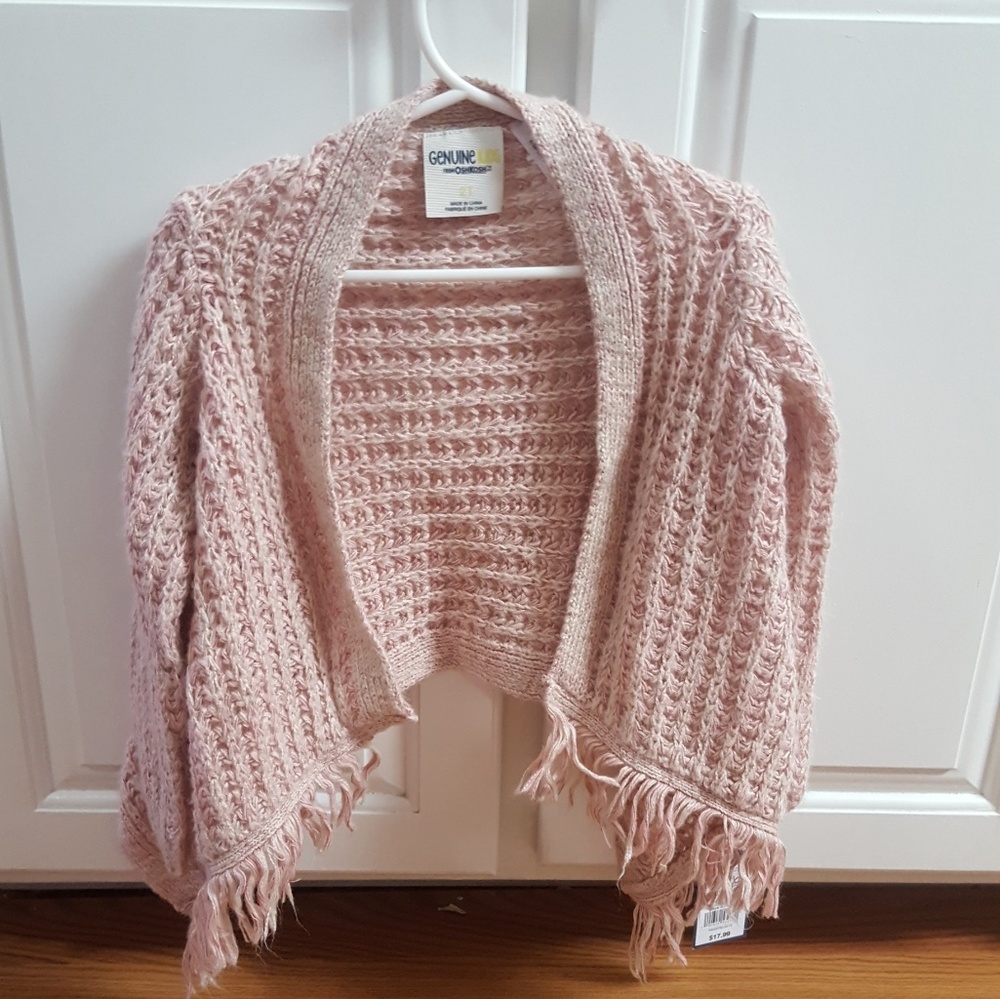 New 2t Genuine kids OshKosh pink shrug