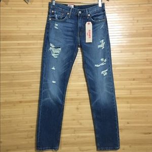 LEVI'S 511 Slim 29 x 32 Distressed Destructed Jean
