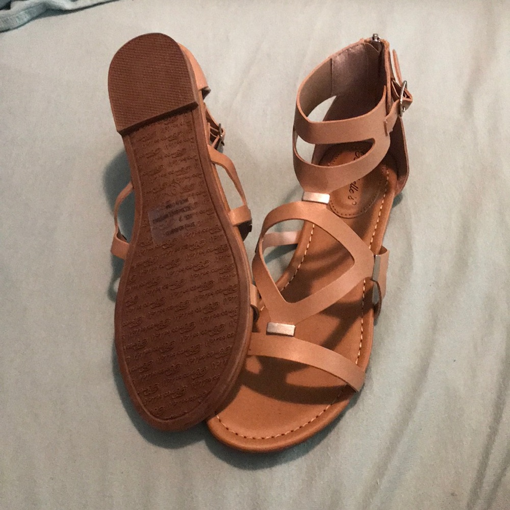 Beige sandals
