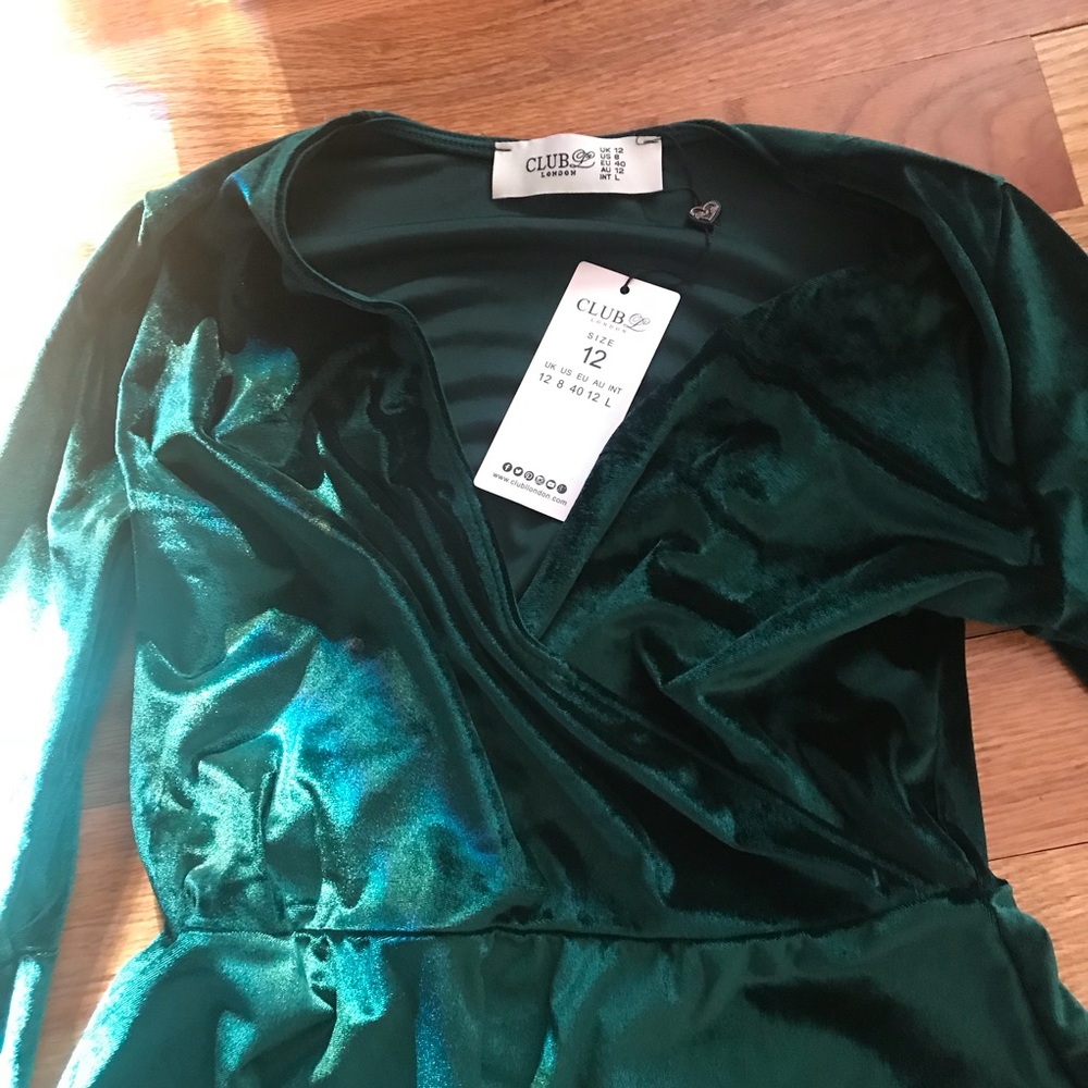 ASOS velvet skater dress