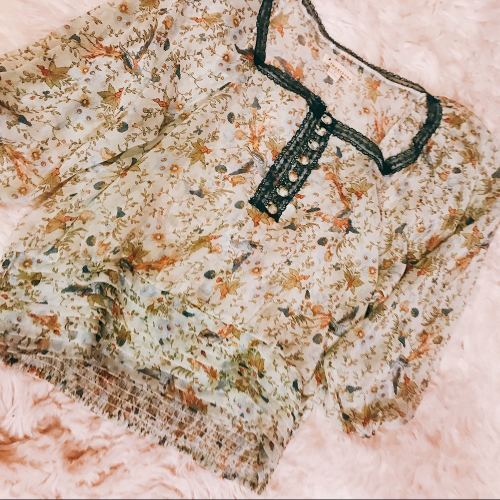 Forever 21 semi sheer top SZ L