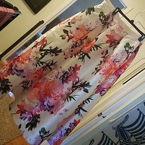 Formal floral ball gown skirt