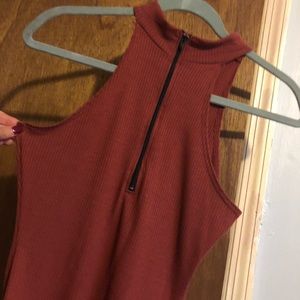 Zip up body suit NWOT