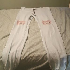 wildfox party cat sweatpants