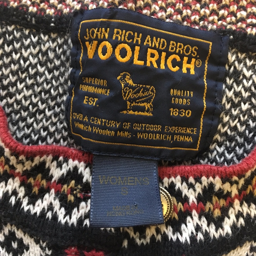 Vintage Woolrich Nordic Ski Cardigan EVC - Picture 5 of 6