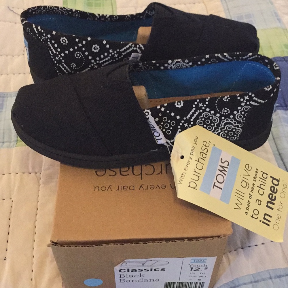 Toms Youth Classics Black Bandana