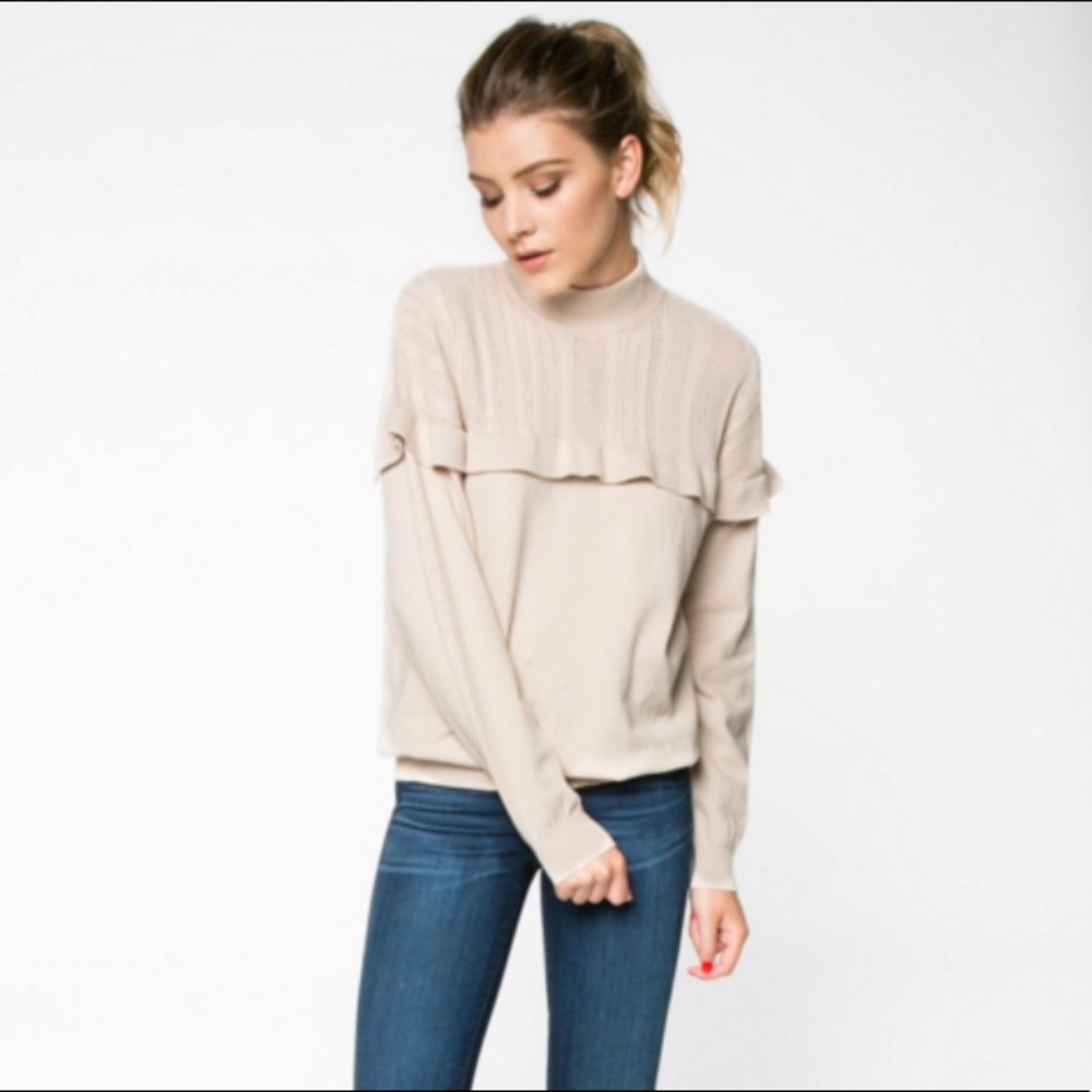 Cotton Ruffle Sweater NWT! - Picture 5 of 7