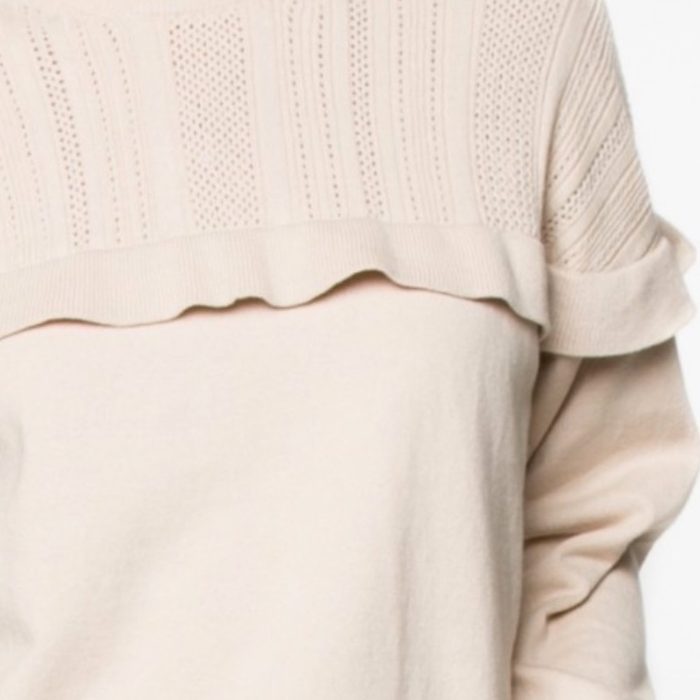 Cotton Ruffle Sweater NWT! - Picture 6 of 7