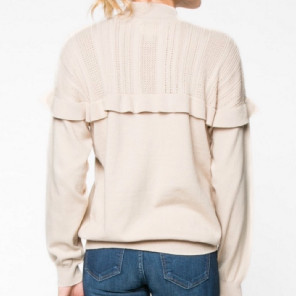 Cotton Ruffle Sweater NWT! - Picture 7 of 7