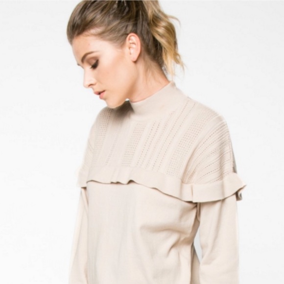 Cotton Ruffle Sweater NWT! - Picture 3 of 7