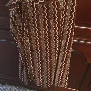 Brown, black,tan large knee length