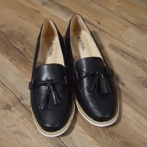 Black loafers