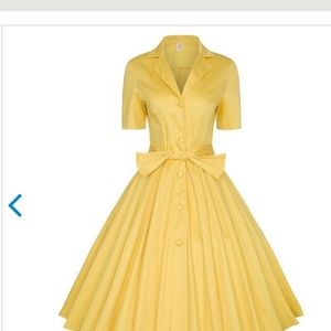 Yellow vintage dress