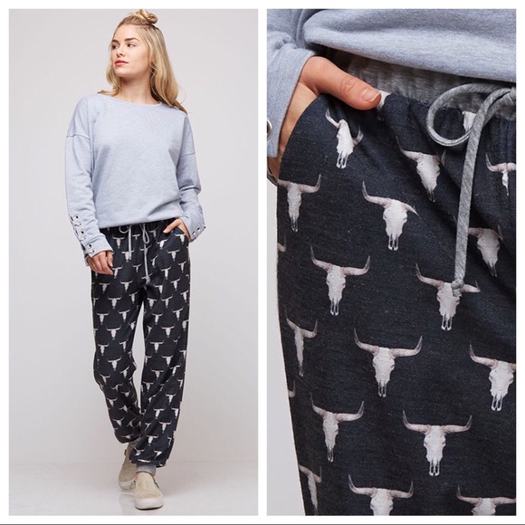 Hannah Beury Pants - LAST PAIR!! Bull Headed Printed Pants