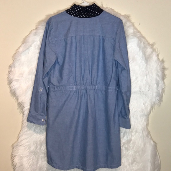 Tommy Hilfiger Blue with Polka Dots Shirtdress - Picture 4 of 6
