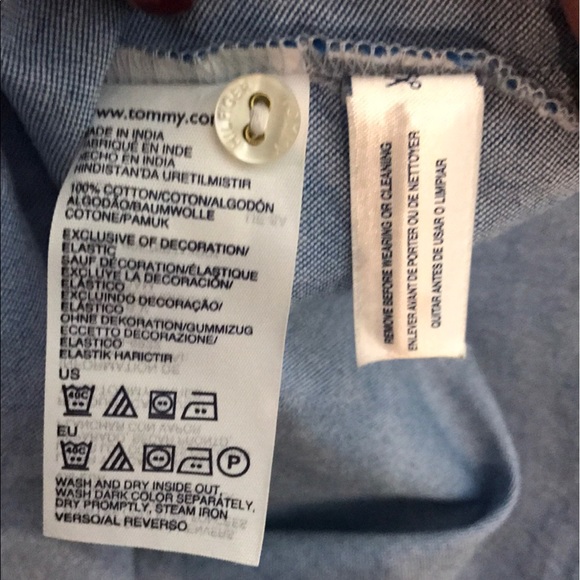 Tommy Hilfiger Blue with Polka Dots Shirtdress - Picture 6 of 6