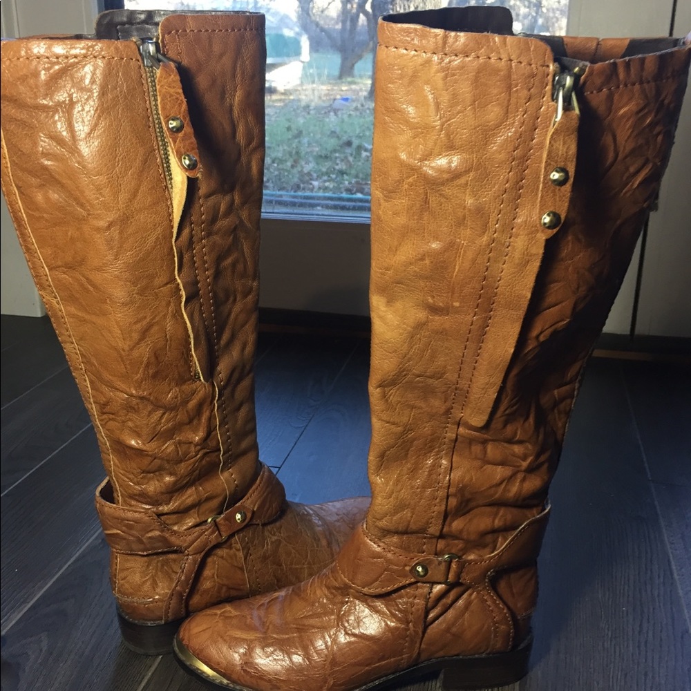 Sam Edelson distressed leather boots