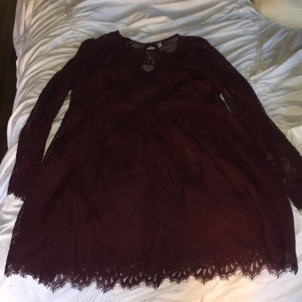 Xhilaration NWOT burgundy holiday dress