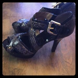 Michael Kors snake print heels