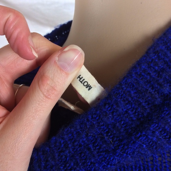 Moth For Anthropologie long royal blue sweater - Picture 5 of 7