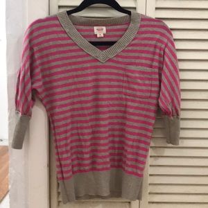 Pink and grey stripped sweater